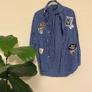 RL Polo patch nautical button down